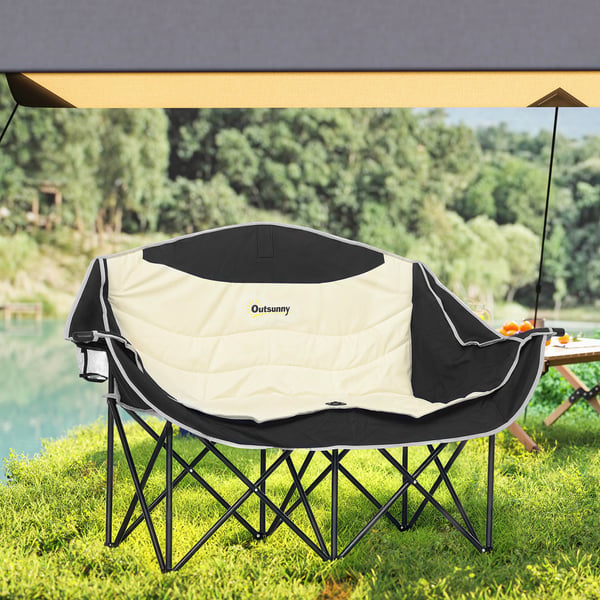Campingstol, 134x50x92 cm, Khaki