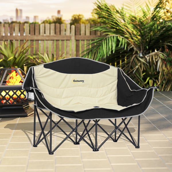 Campingstol, 134x50x92 cm, Khaki