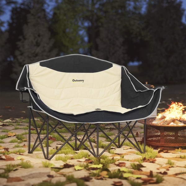 Campingstol, 134x50x92 cm, Khaki