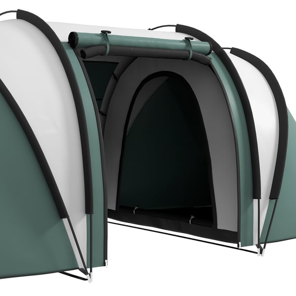Campingtält, 450x220x180 cm, Grönt