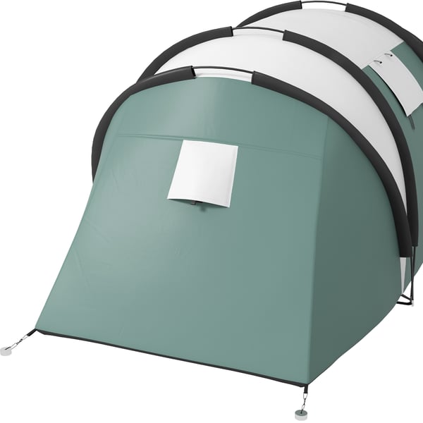 Campingtält, 450x220x180 cm, Grönt