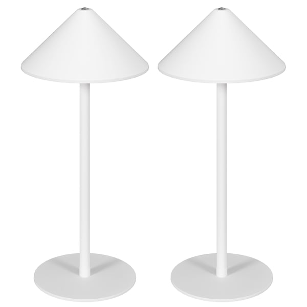 Bordlampe, 15x31,5 cm, Hvid