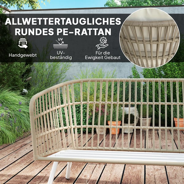 Ulkokalustesetti, 132x65x69 cm, Khaki