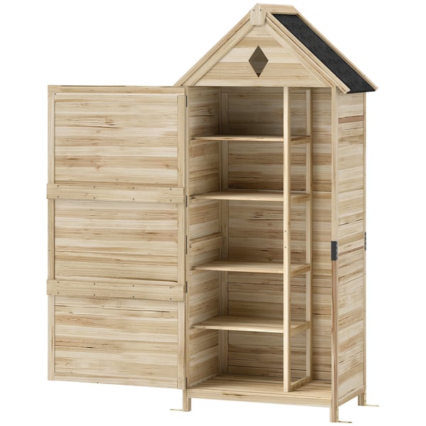 Haveskab, 80x49x170 cm, Naturtræ