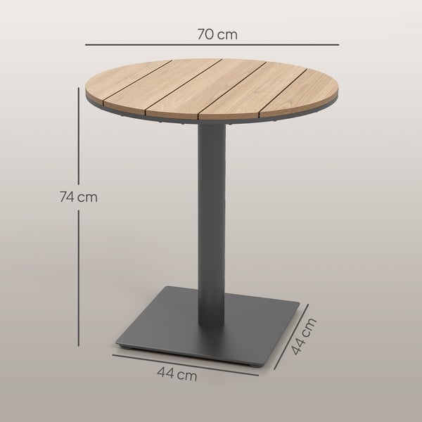 Havbord, 70 cm diameter x 74 cm højde, Naturtræ
