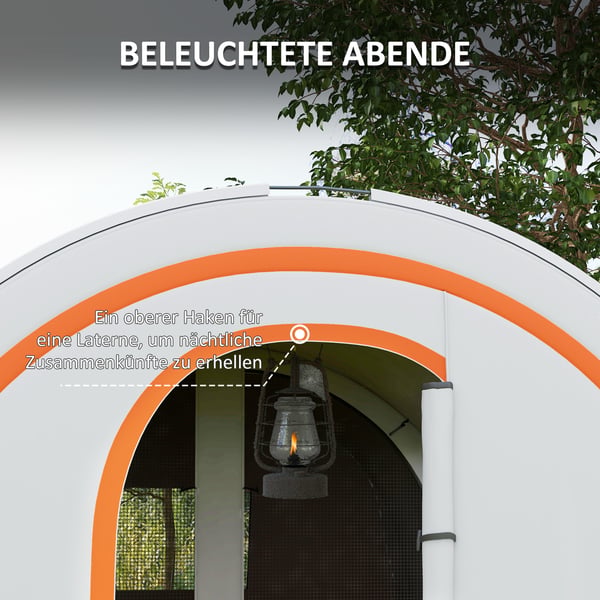 Campingtelt, 480x260x200 cm, Creme