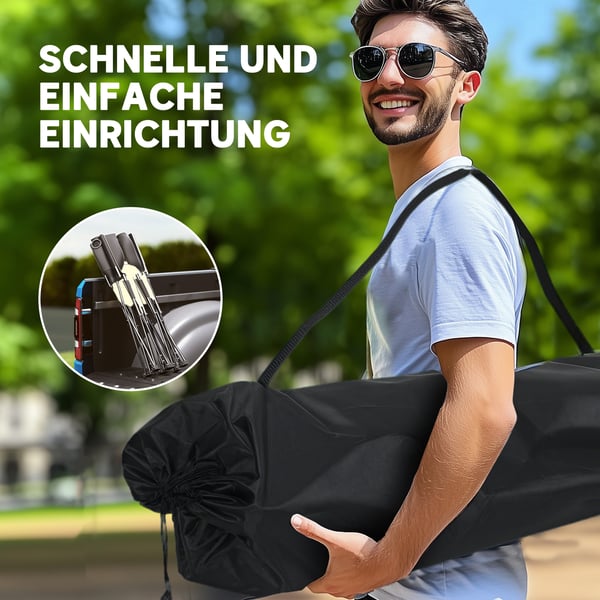 Campingstol, 134x50x92 cm, Khaki