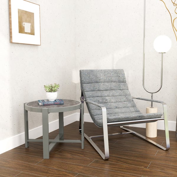 Sidebord, 60x60x46 cm, grå