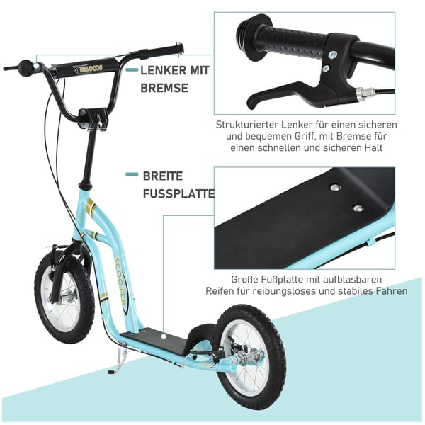 Kickbike, 120x58x85-95 cm, Blå