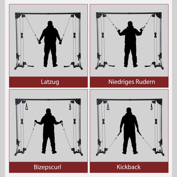 Kabeltrækstation, 245x85x207 cm, Sort