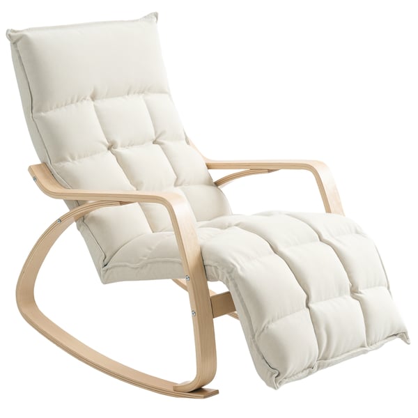 Gyngestol, 67x106-123x92 cm, Creme