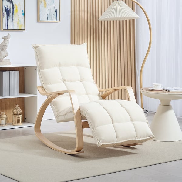 Gyngestol, 67x106-123x92 cm, Creme