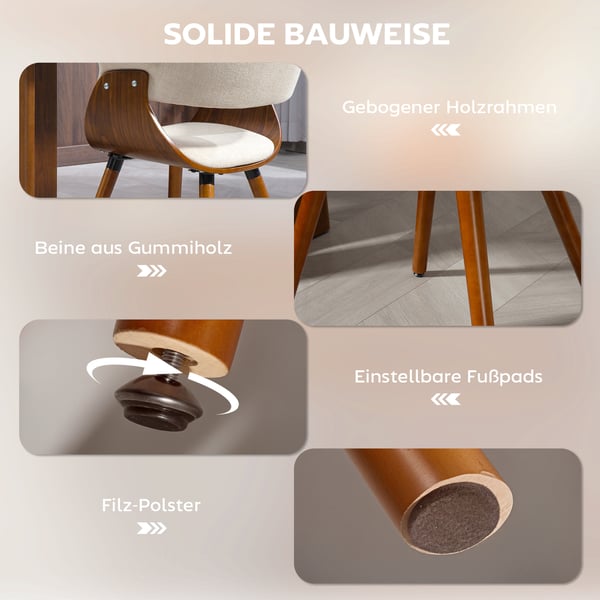 Matstol, 62x55x75 cm, Beige