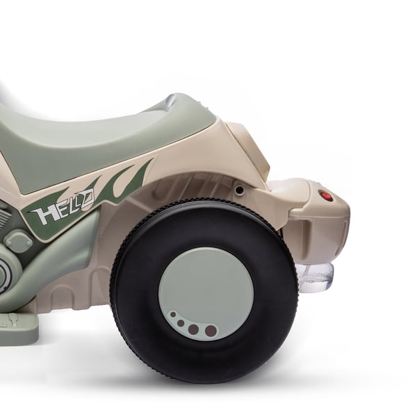 El-motorcykel, 80x36x43,5 cm, Cremehvid
