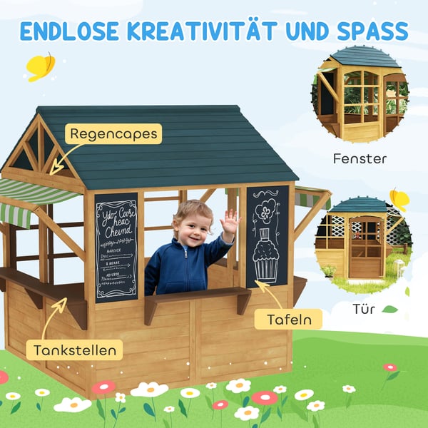 Lekstuga, 173x117x144 cm, Brun