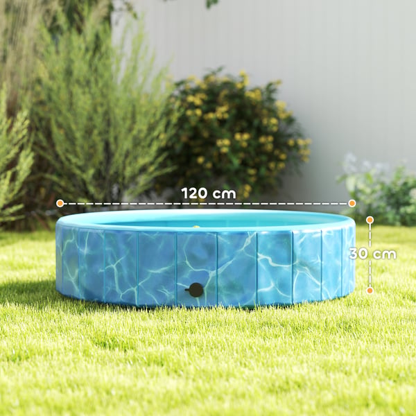 Hundpool, 120x120x30 cm, Blå
