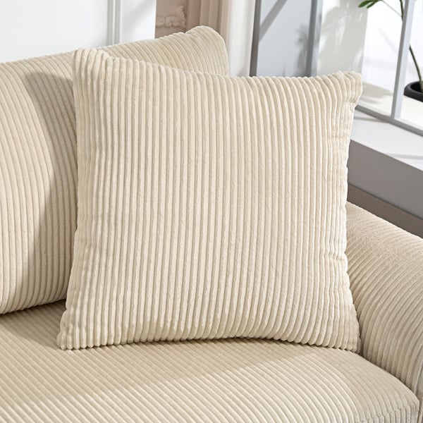 3-hengen sohva, 212x80x88 cm, kerma