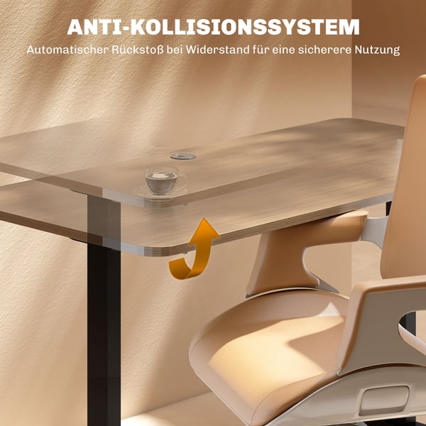 Højdejusterbar Skrivebordsstel, 83x45x70-118 cm, Sort