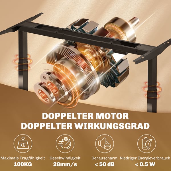 Højdejusterbar Skrivebordsstel, 83x45x70-118 cm, Sort