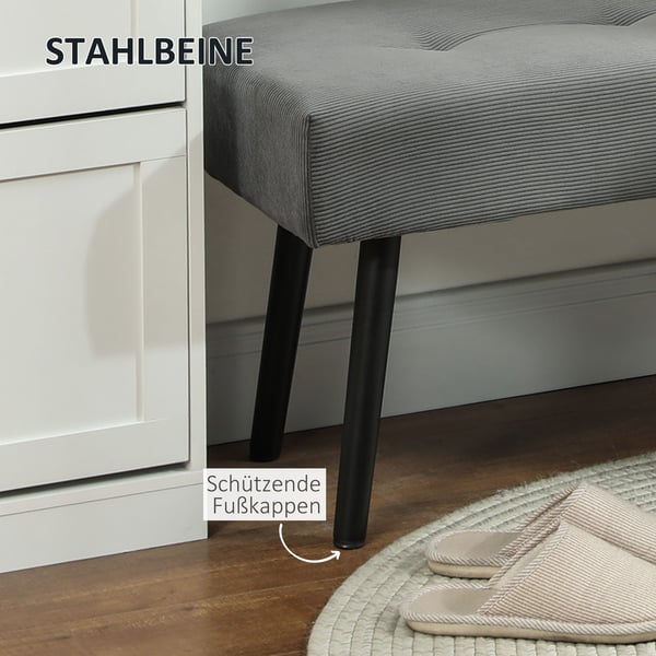 Bänk, 100 x 36 x 45 cm, Grå