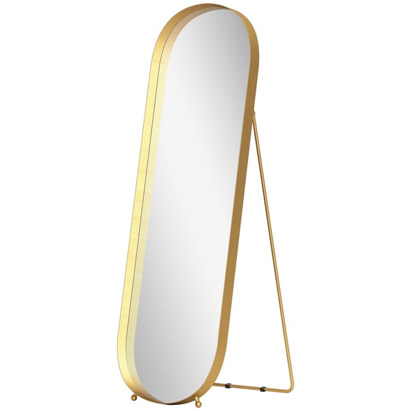 Helkroppsspegel, 50x6x160 cm, Guld