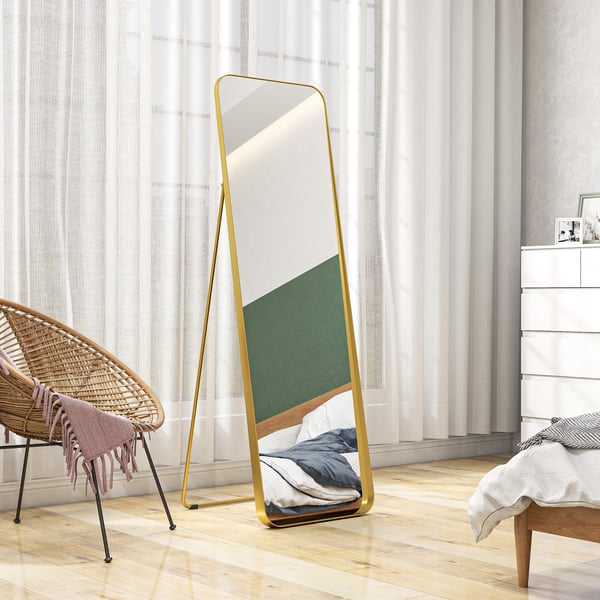 Täysipitkä peili, 160x50 cm, kulta