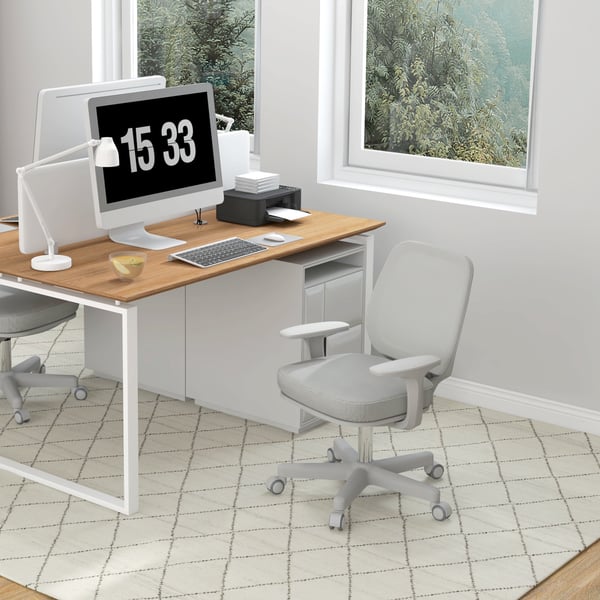 Toimistotuoli, 55x48x82,5-94,5 cm, harmaa