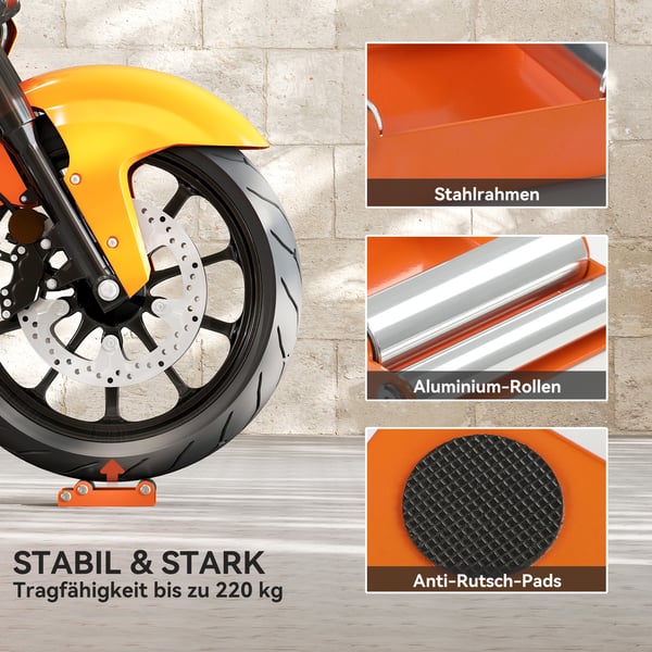 Motorcykelrengøringsstativ, 15x11,5x4 cm, Orange