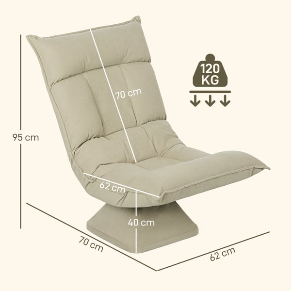 Golvstol, 62x70x95 cm, Beige