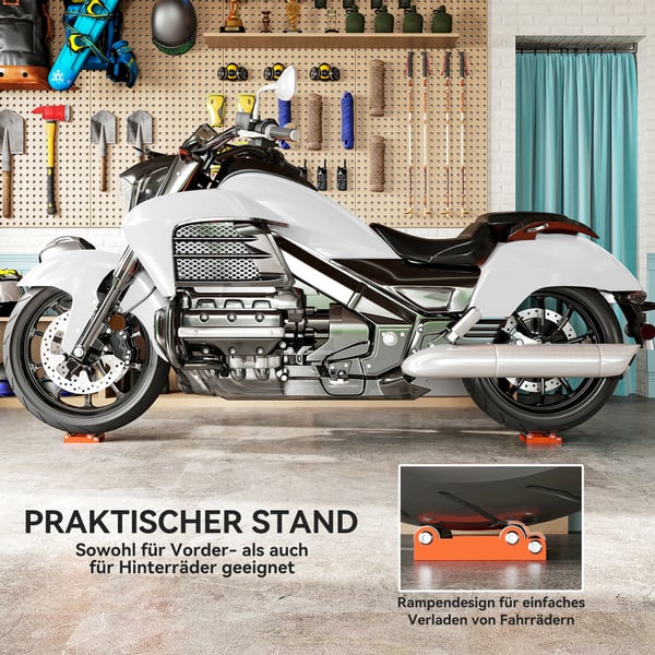 Motorcykelrengøringsstativ, 15x11,5x4 cm, Orange