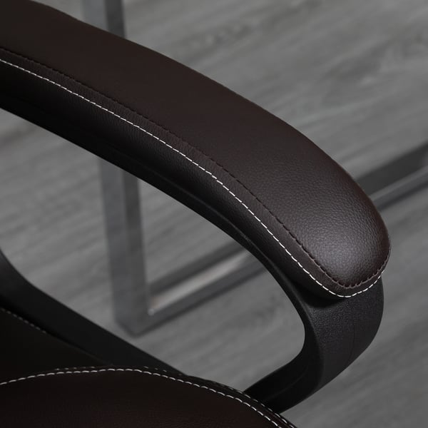 Kontorstol med massagefunktion, 64x74x112-120 cm, brun