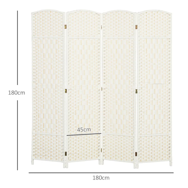 Rumdeler, 180x1,7x180 cm, hvid
