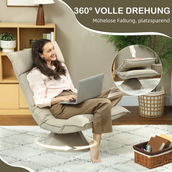 Golvstol, 62x70x95 cm, Beige