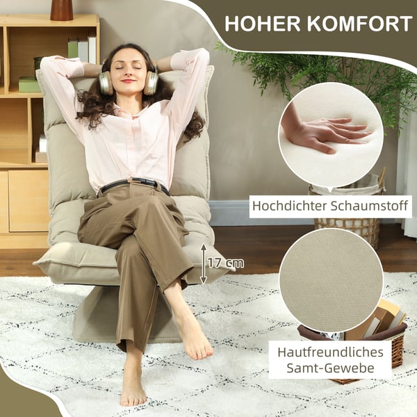Golvstol, 62x70x95 cm, Beige