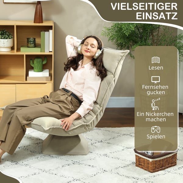 Golvstol, 62x70x95 cm, Beige