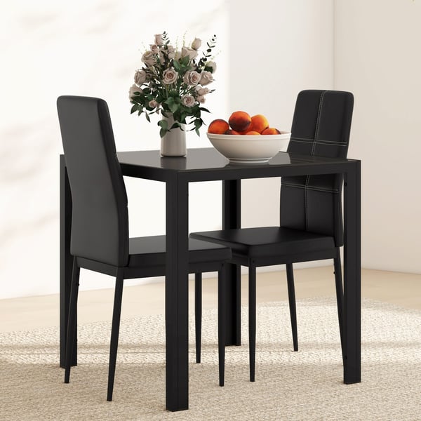 Matgrupp, 75x75x75 cm, svart