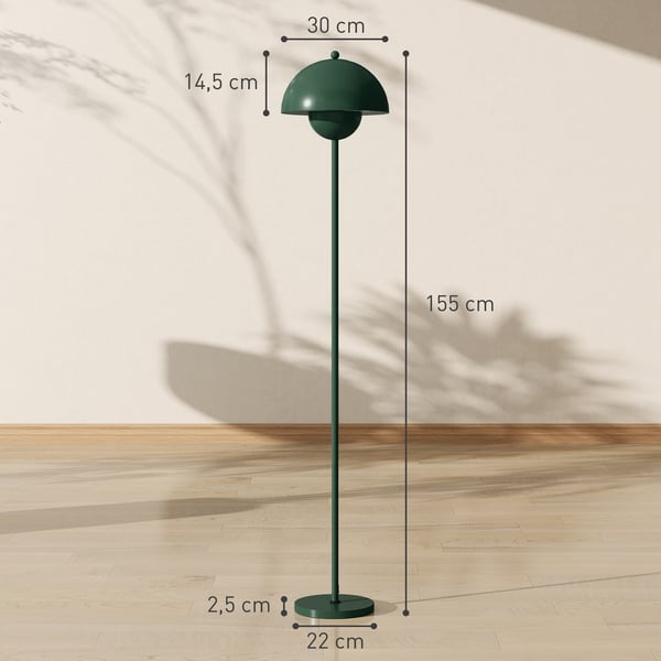 Gulvlampe, 30x155 cm, Grøn