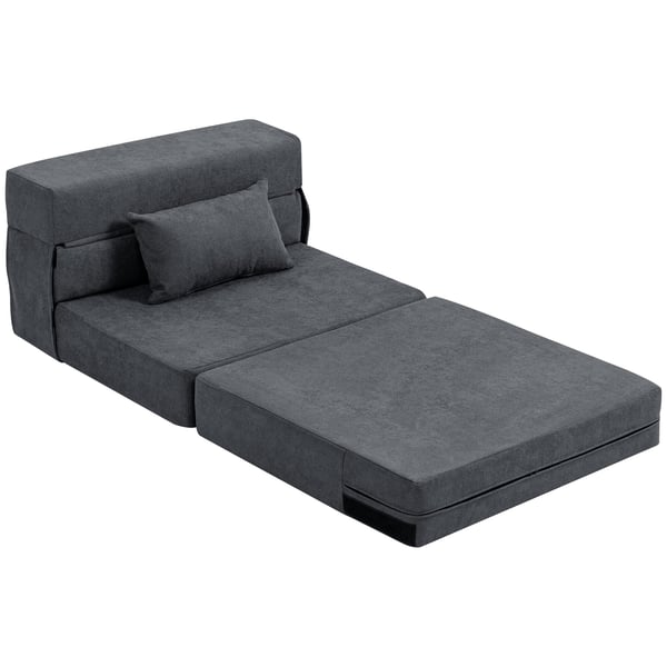 Sovesofa, 210x80x15 cm, Mørkegrå
