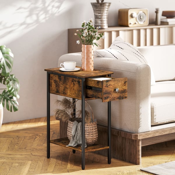 Sidebord, 25x39,8x58,2 cm, Brun