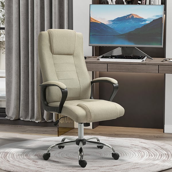 Kontorstol, 62x76x110-119 cm, Beige