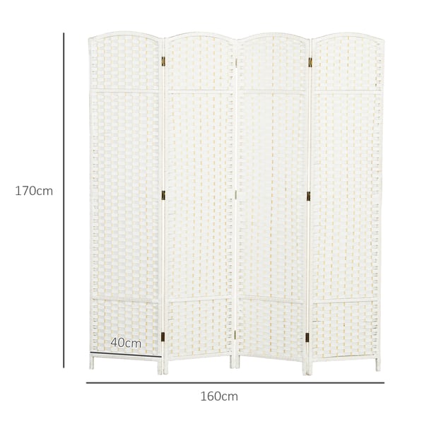 Rumdeler, 160x1,6x170 cm, Hvid