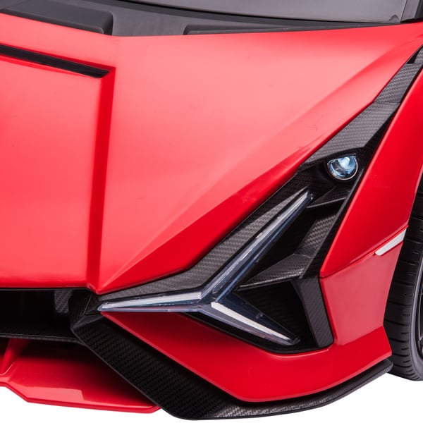 Lasten sähköauto Lamborghini SIAN 108x62x40 cm punainen, metalli, leluajoneuvo