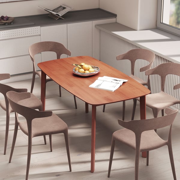 Spisebord, 150x80x76 cm, Brun
