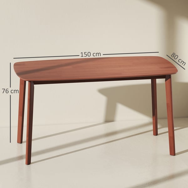 Spisebord, 150x80x76 cm, Brun