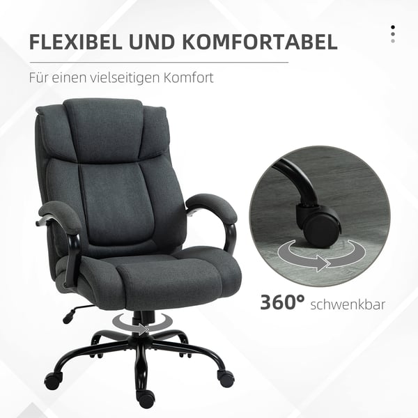 Kontorsstol, 72,5x83x110-118 cm, Grå