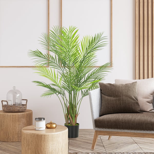 Konstgjord palm, 120 cm, grön