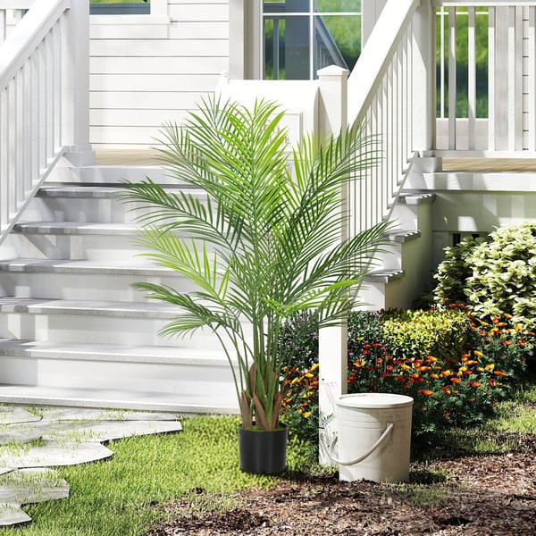 Konstgjord palm, 120 cm, grön
