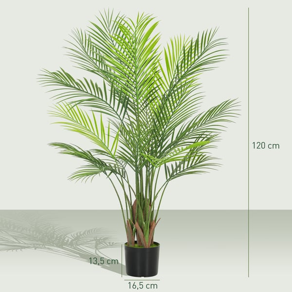Konstgjord palm, 120 cm, grön