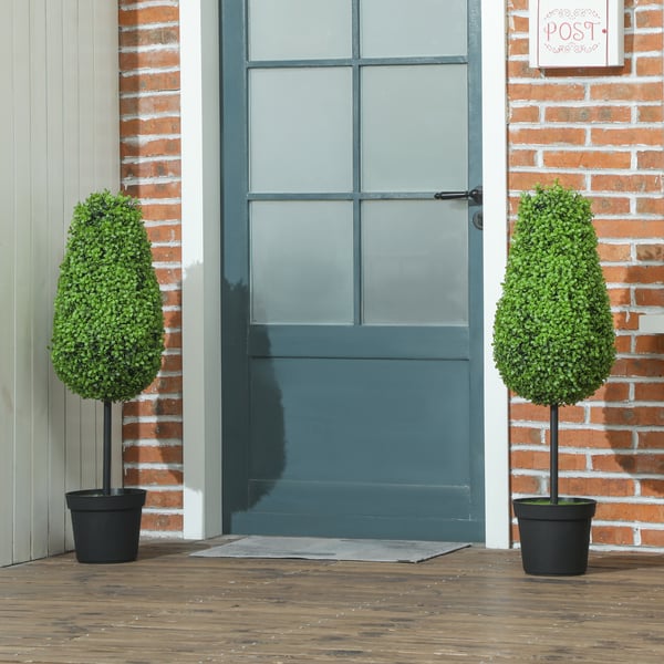 Kunstig Plante, 2-delt Sæt, 90 cm, Grøn