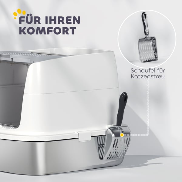 Kattetoilet, 52,4x41,3x39,8 cm, Hvid
